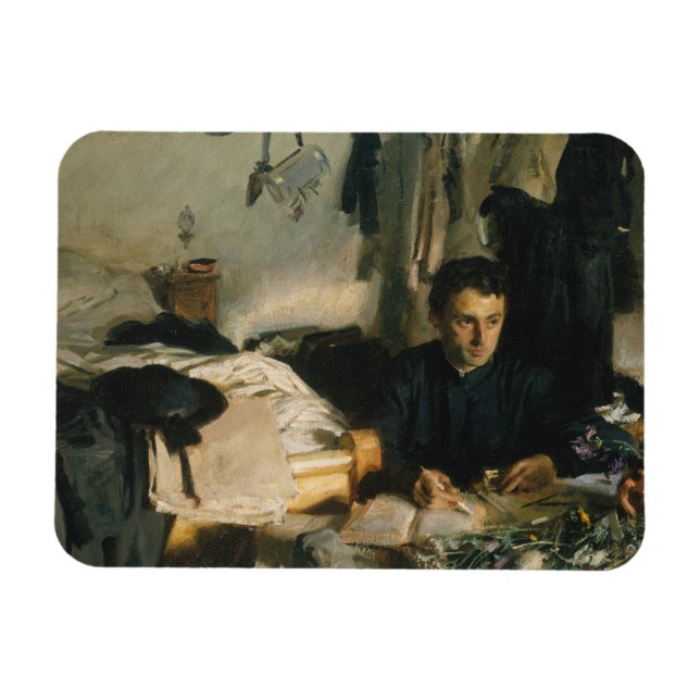 John Singer Sargent - Padre Sebastiano Magnet (Horisontell)