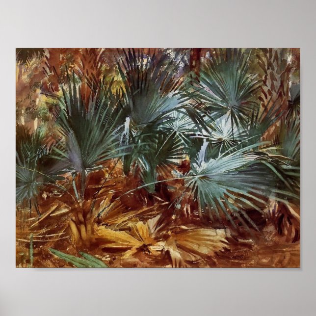 John Singer Sargent: Palmettos Poster (Framsidan)