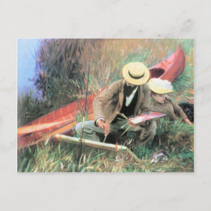 John Singer Sargent - Paul Helleu står med sin Vykort