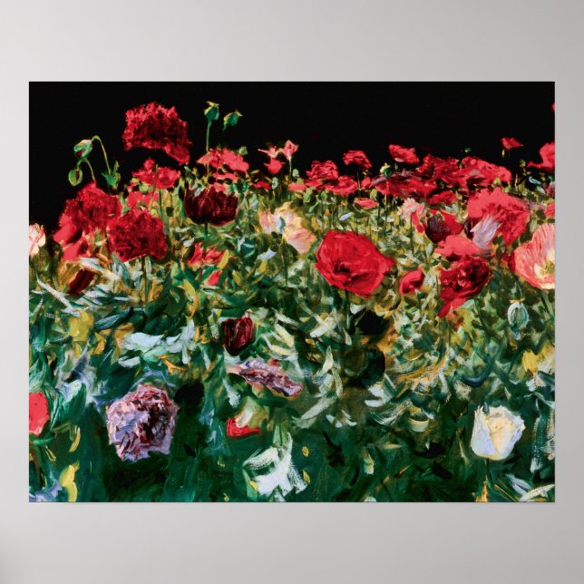 John Singer Sargent Poppies Fine Art Poster (Framsidan)