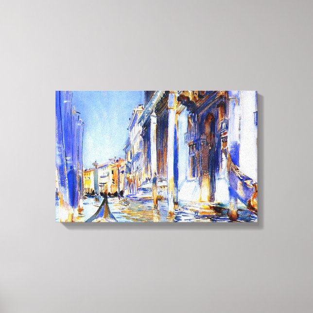 John Singer Sargent Rio dell'Angelo Venice Canvastryck (Framsida)