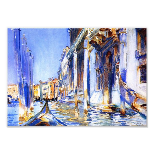 John Singer Sargent Rio dell'Angelo Venice Print Fototryck (Framsidan)