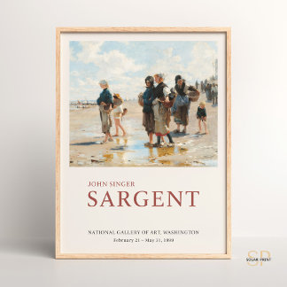 John Singer Sargent satte sig ut för att måla fisk Poster