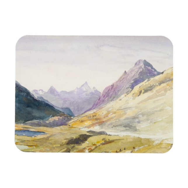 John Singer Sargent - Schweiz 1869 Sketchbook Magnet (Horisontell)