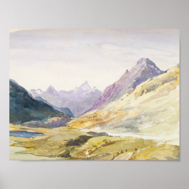 John Singer Sargent - Schweiz 1869 Sketchbook Poster (Framsidan)