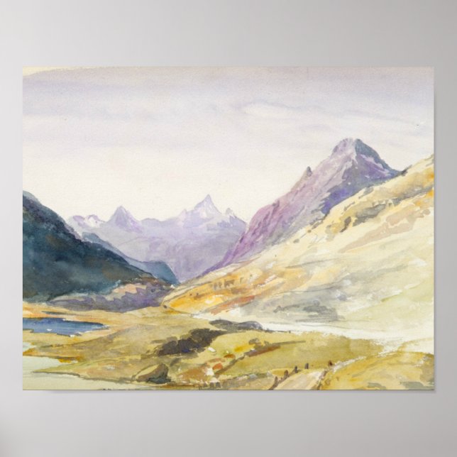 John Singer Sargent - Schweiz 1869 Sketchbook Poster (Framsidan)