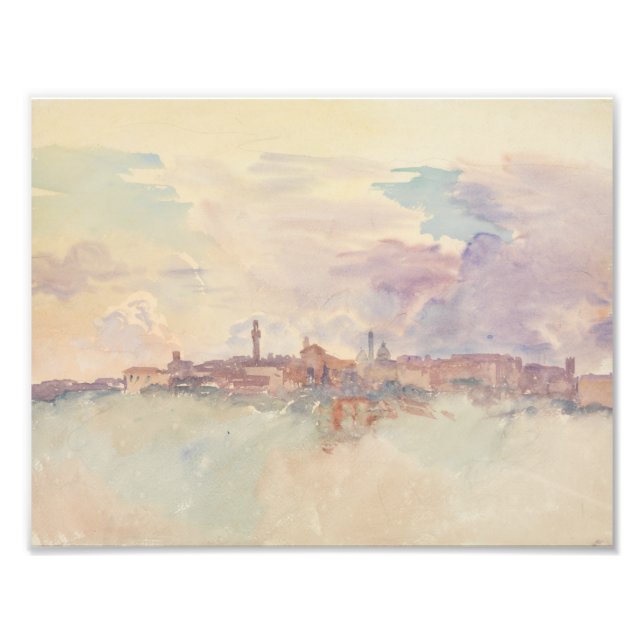 John Singer Sargent - Siena Fototryck (Framsidan)