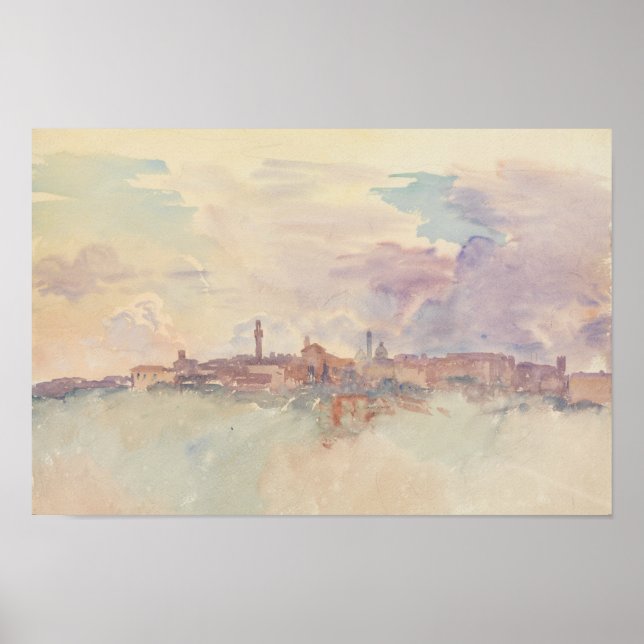 John Singer Sargent - Siena Poster (Framsidan)