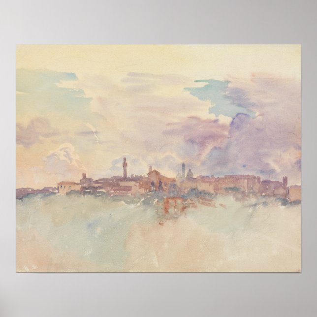 John Singer Sargent - Siena Poster (Framsidan)