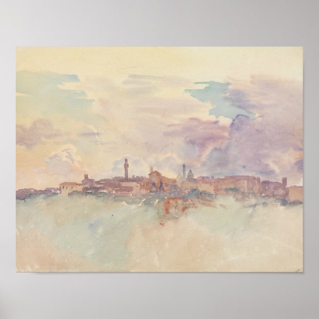 John Singer Sargent - Siena Poster (Framsidan)