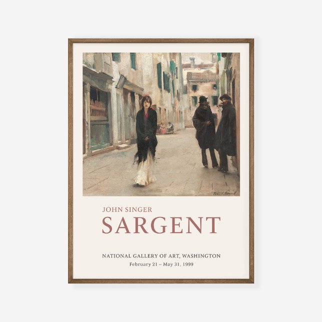 John Singer Sargent Street in Venice Art Exhibit Poster (Skapare uppladdad)