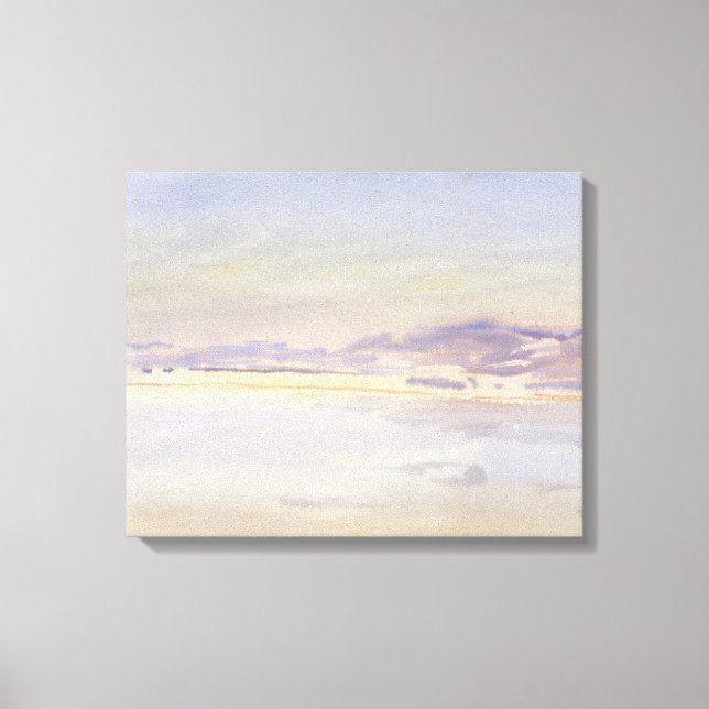 John Singer Sargent - Sunset at Sea Canvastryck (Framsida)