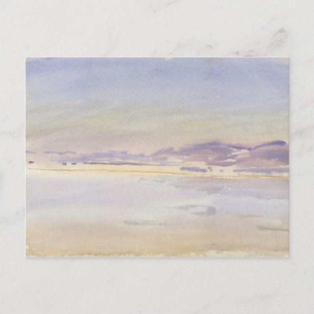 John Singer Sargent - Sunset at Sea Vykort (Framsida)