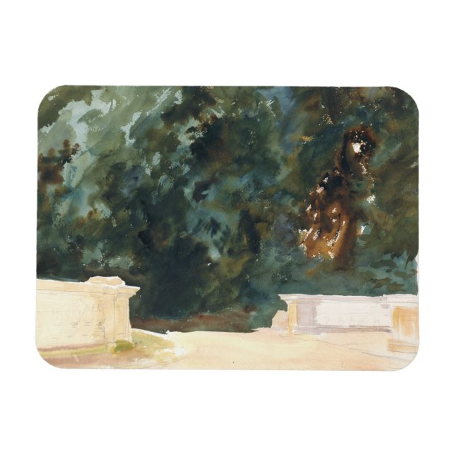 John Singer Sargent - Terrace and Gardens Magnet (Horisontell)