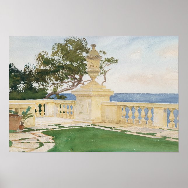 John Singer Sargent - Terrace, Vizcaya Poster (Framsidan)