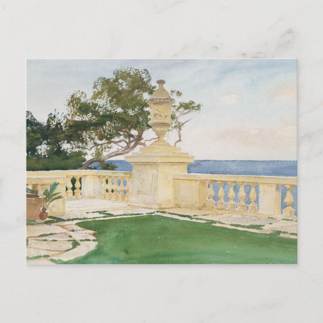John Singer Sargent - Terrace, Vizcaya Vykort (Framsida)