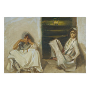 John Singer Sargent - två arabiska kvinnor Fototryck
