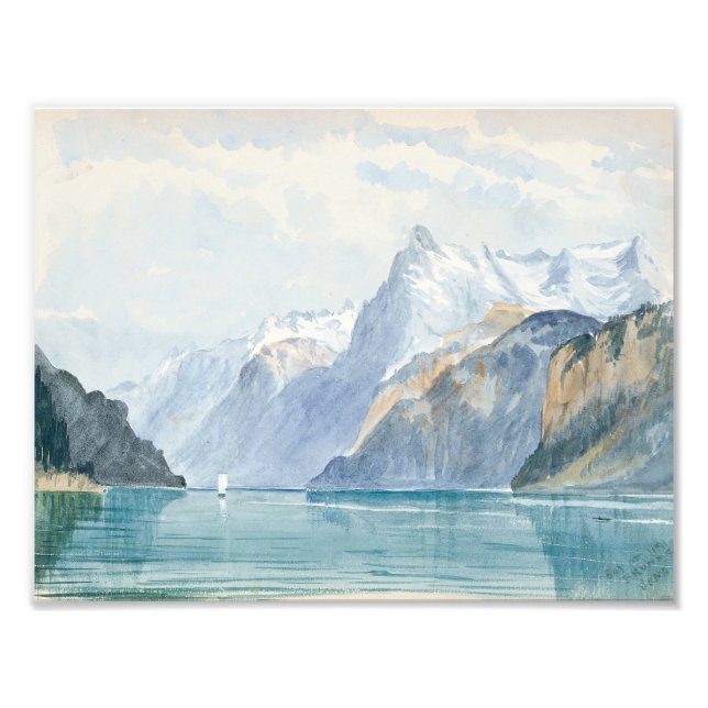 John Singer Sargent - Uri Bay, Brunnen Fototryck (Framsidan)