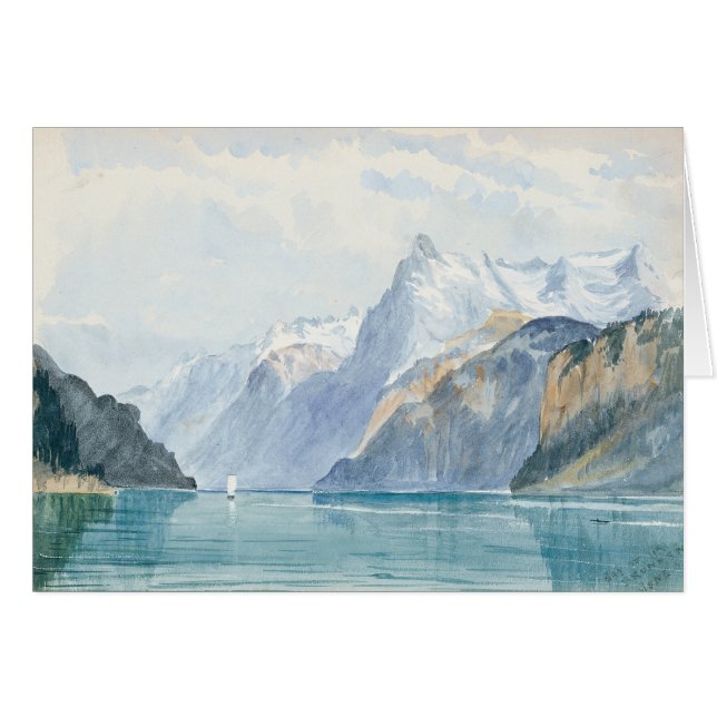 John Singer Sargent - Uri Bay, Brunnen Hälsningskort (Framsidan Horizontal)