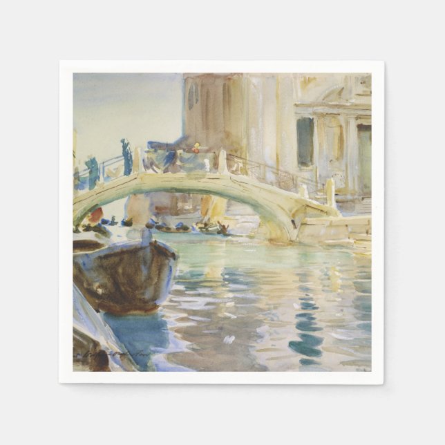 John Singer Sargent - Venedig Pappersservett (Framsidan)