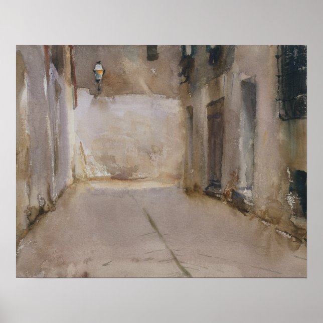 John Singer Sargent - Venedig Poster (Framsidan)