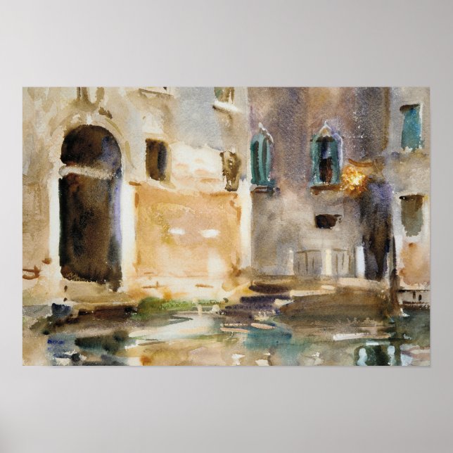 John Singer Sargent - Venedig Poster (Framsidan)