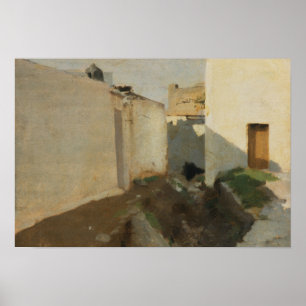 John Singer Sargent - Vita väggar i solljus Poster