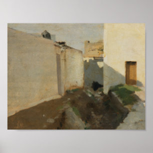John Singer Sargent - Vita väggar i solljus Poster