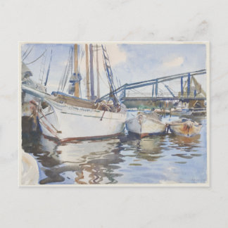John Singer Sargent Watercolor - Sjölandskap Vykort