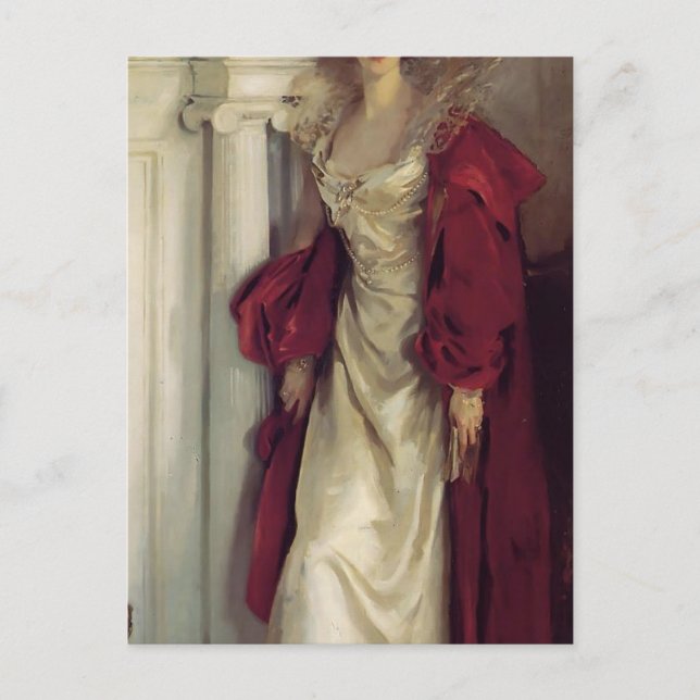 John Singer Sargent- Winifred, Duchess of Portland Vykort (Framsida)