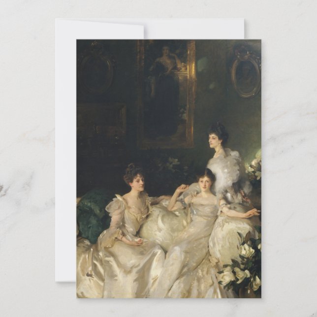 John Singer Sargent - Wyndham Sisters Tack Kort (Framsida)