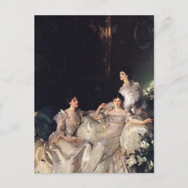 John Singer Sargent- Wyndham Sisters Vykort (Framsida)
