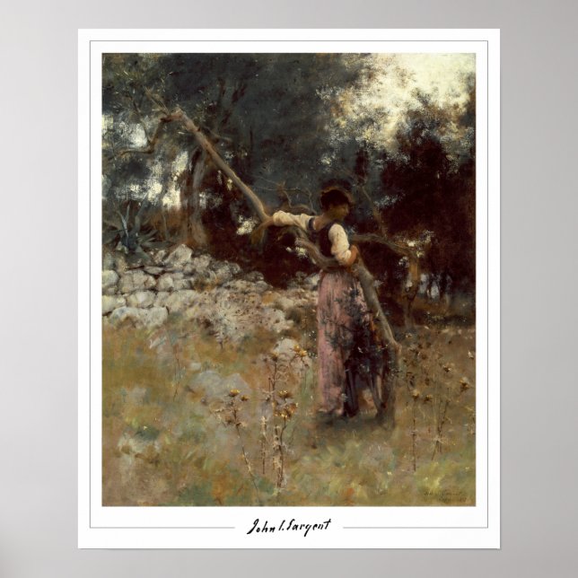John Singer Sargent Zedign Art Poster #12-2 (Framsidan)