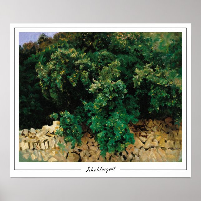 John Singer Sargent Zedign Art Poster #16 (Framsidan)