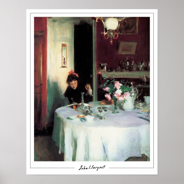John Singer Sargent Zedign Art Poster #160 (Framsidan)