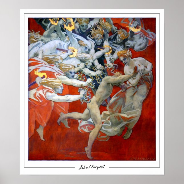 John Singer Sargent Zedign Art Poster #167-2 (Framsidan)