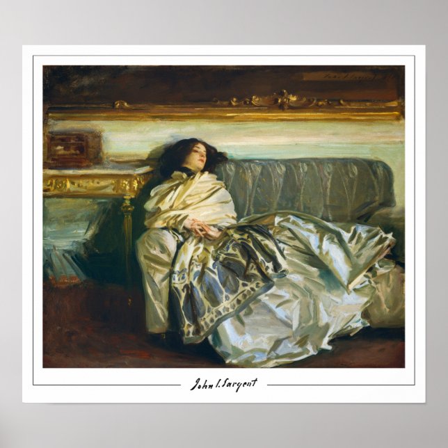 John Singer Sargent Zedign Art Poster #16-2 (Framsidan)