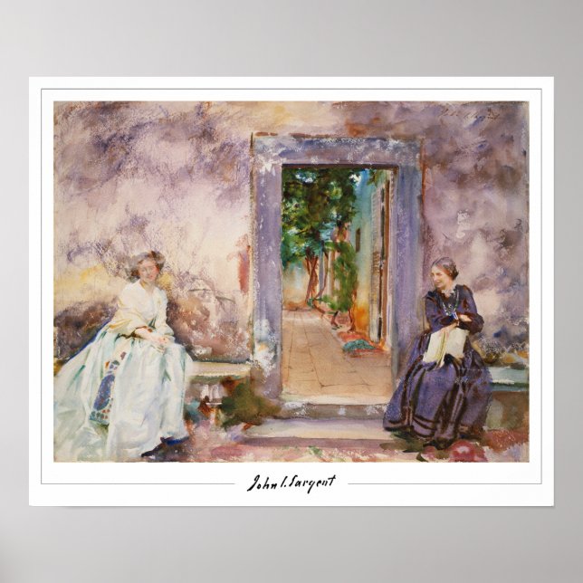 John Singer Sargent Zedign Art Poster #171-2 (Framsidan)