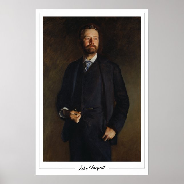 John Singer Sargent Zedign Art Poster #18 (Framsidan)