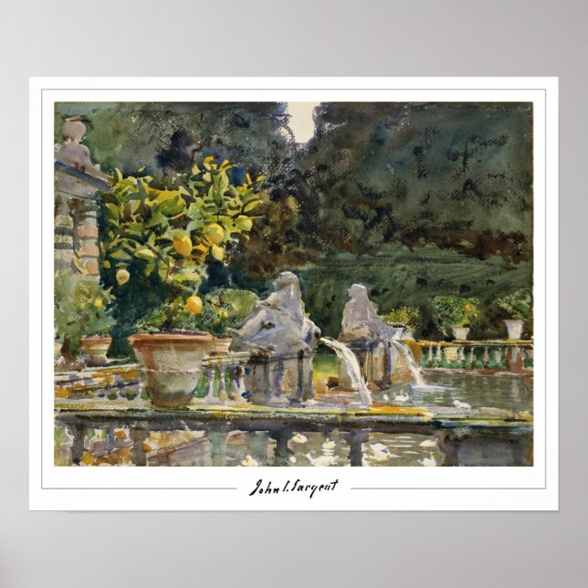 John Singer Sargent Zedign Art Poster #20 (Framsidan)