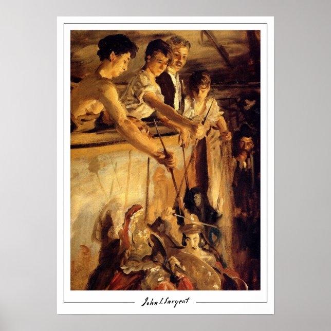 John Singer Sargent Zedign Art Poster #215-2 (Framsidan)