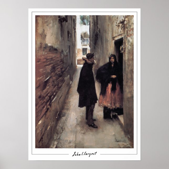 John Singer Sargent Zedign Art Poster #24-2 (Framsidan)