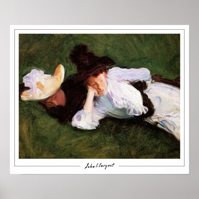 John Singer Sargent Zedign Art Poster #31 (Framsidan)