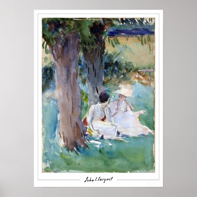 John Singer Sargent Zedign Art Poster #321-2 (Framsidan)