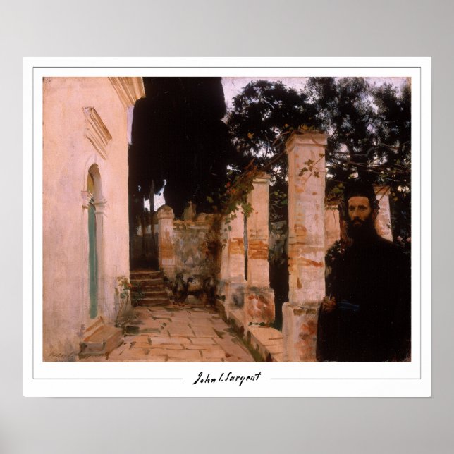 John Singer Sargent Zedign Art Poster #9 (Framsidan)