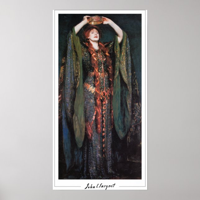 John Singer Sargent Zedign Art Poster nr 253 (Framsidan)