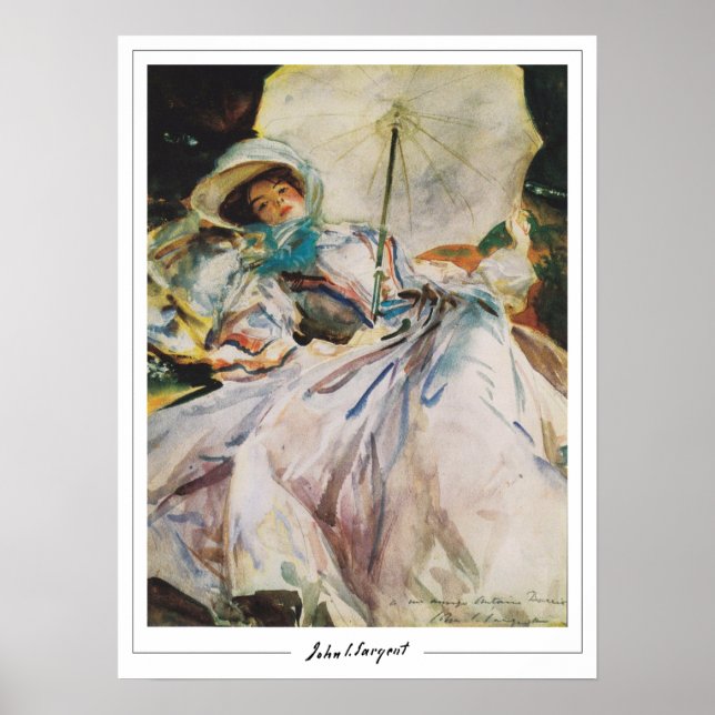 John Singer Sargent Zedign Art Poster nr 469 (Framsidan)