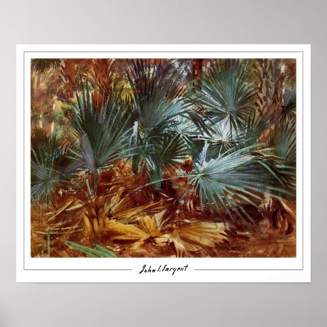 John Singer Sargent Zedign konstaffisch #410-2 Poster (Framsidan)