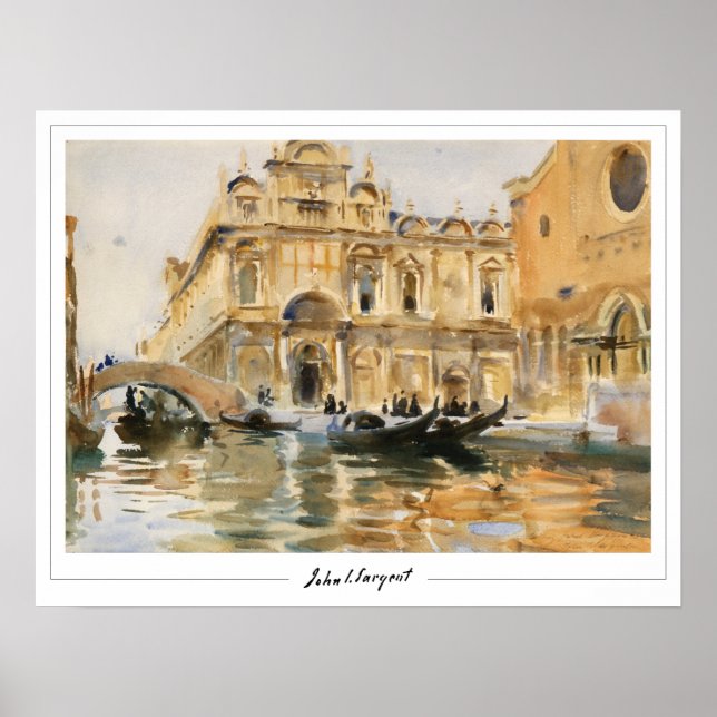 John Singer Sargent Zedign konstaffisch #5 Poster (Framsidan)
