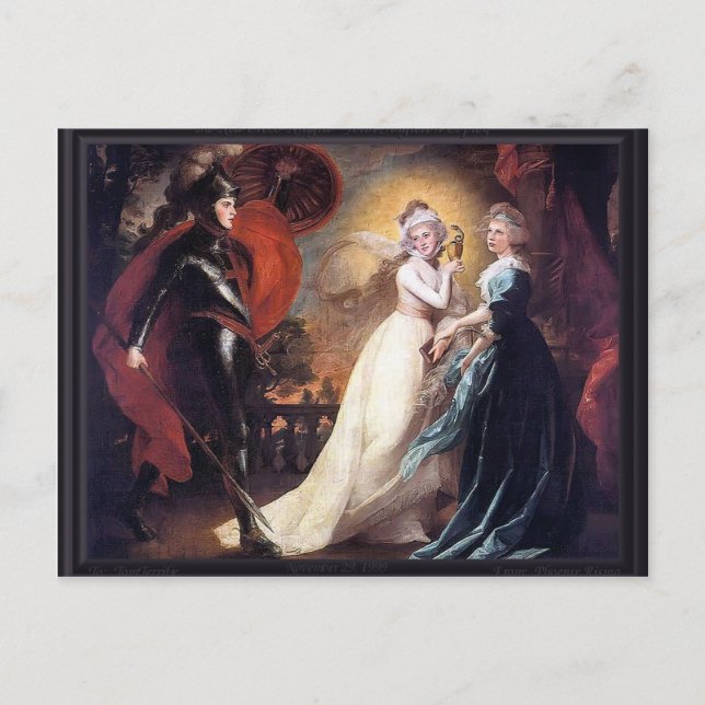 John Singleton Copley- Red Kor Knight Vykort (Framsida)